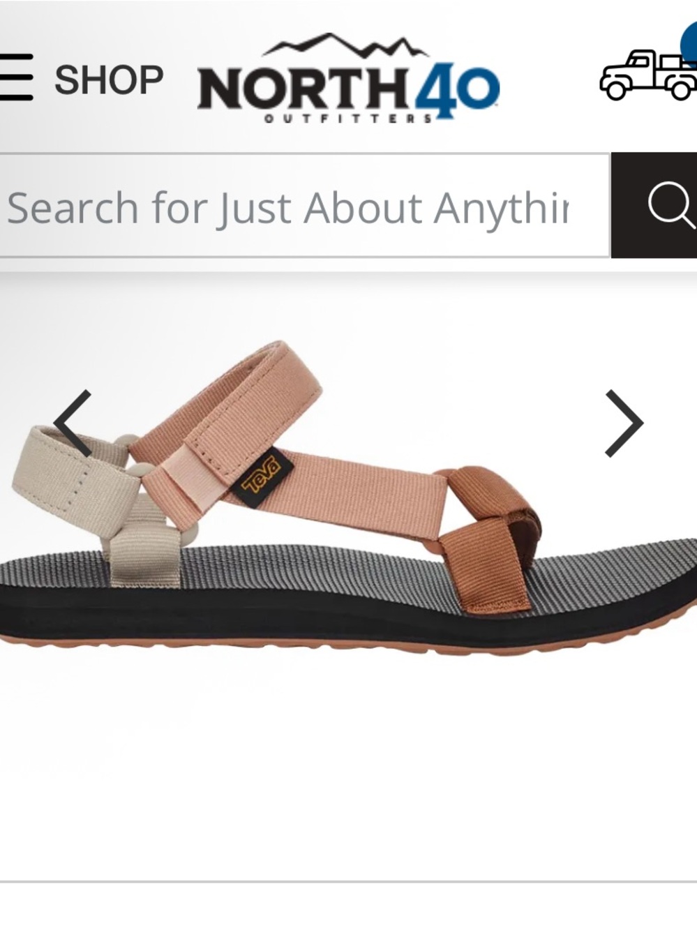 Teva women’s Strappy Outdoor Sandal in Pink, Tan, Cream